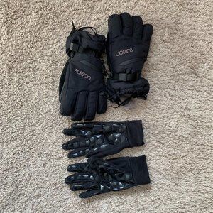 Burton Goretex Ski Gloves Womens S